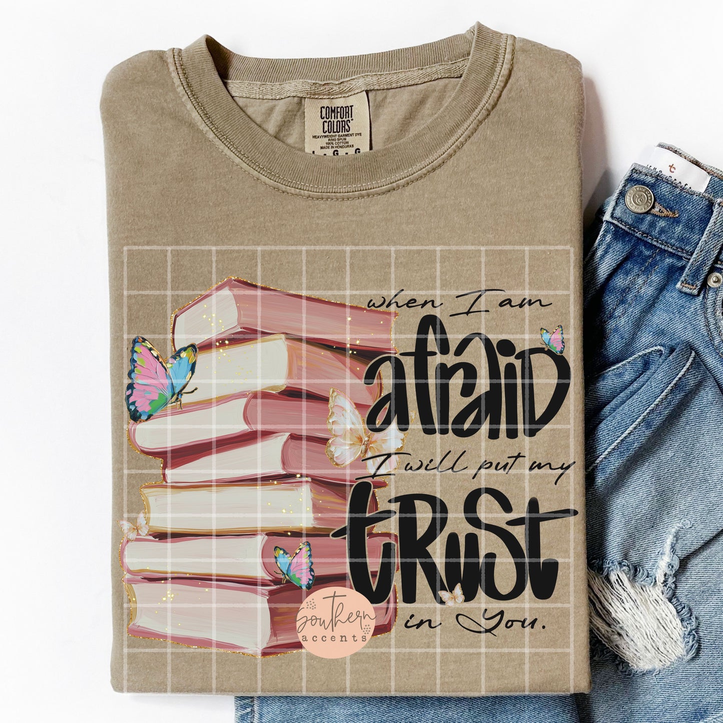 When I Am Afraid I Will Put My Trust in You PNG Digital Download