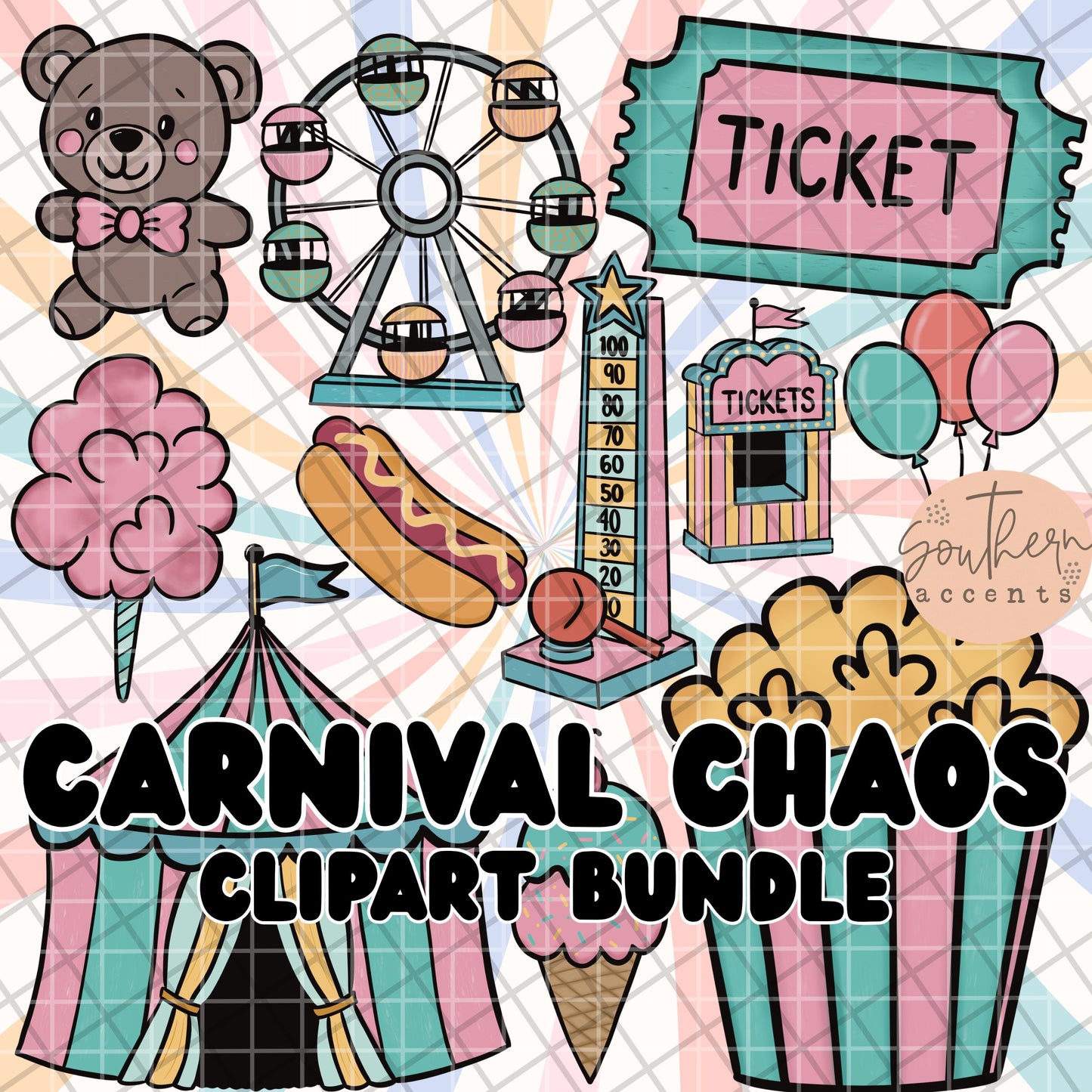Carnival Chaos Clipart Bundle