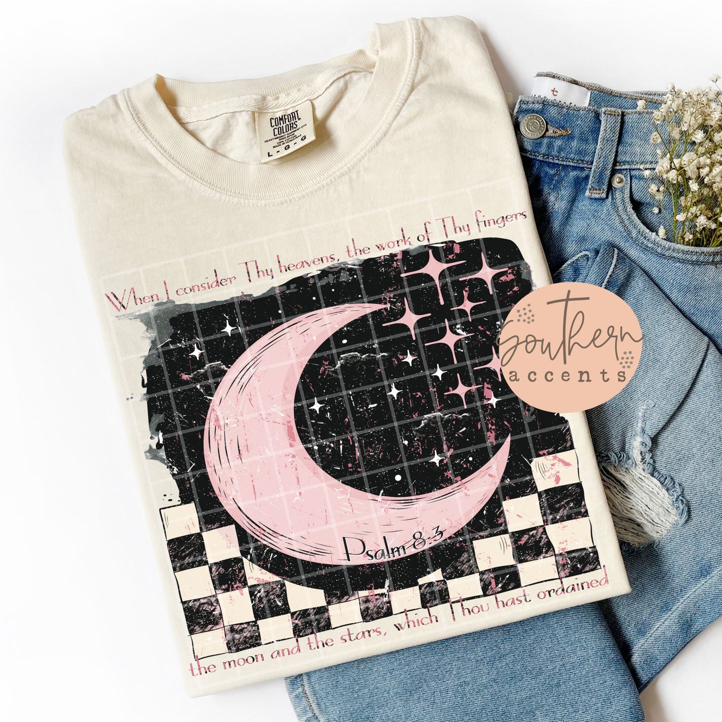 Moon and Stars PNG Digital Download