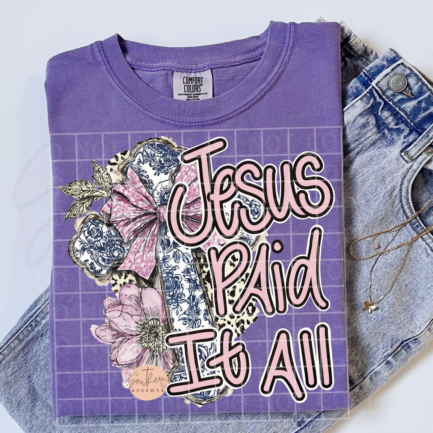 Jesus Paid It All PNG Digital Download