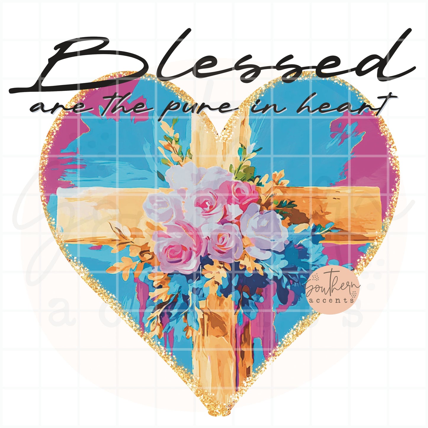 Blessed Are the Pure in Heart PNG Digital Download