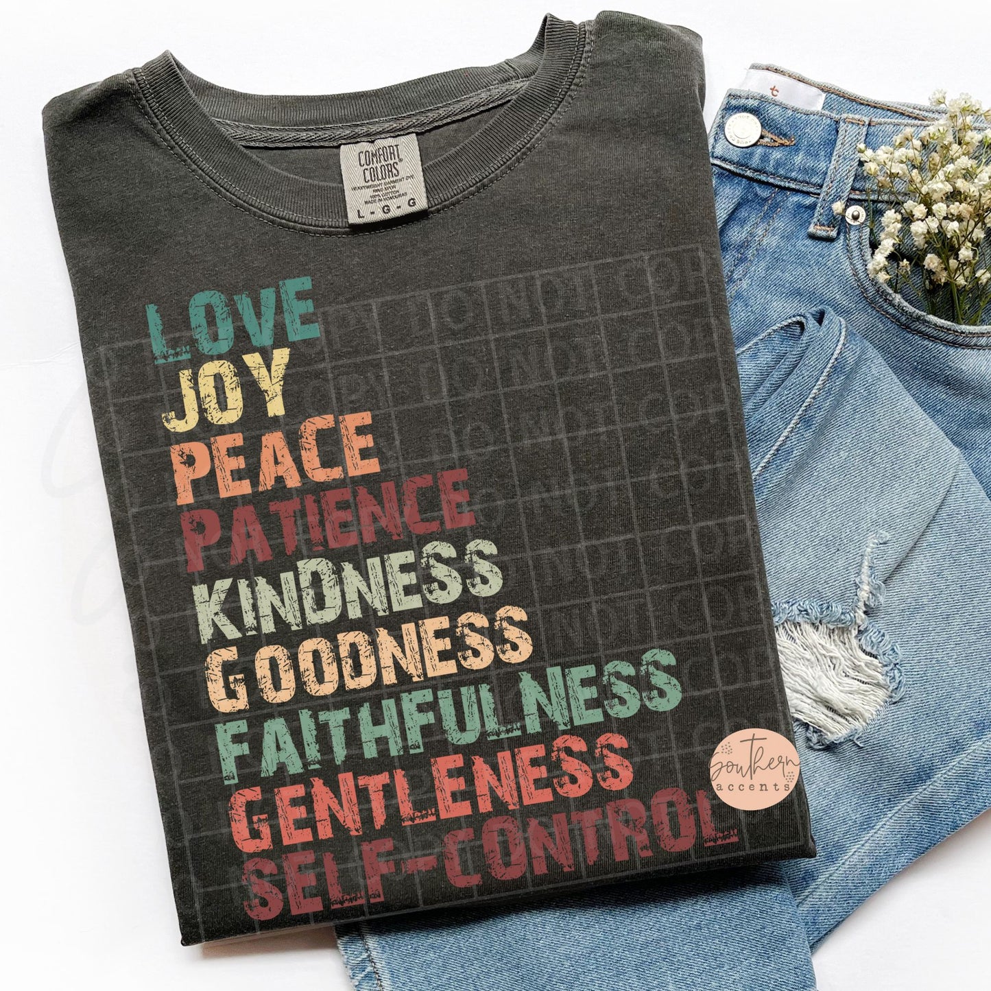 Love Joy Peace Stacked PNG Digital Download