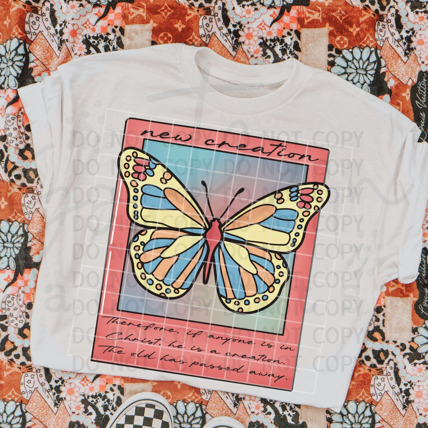 Butterfly Polaroid PNG Digital Download