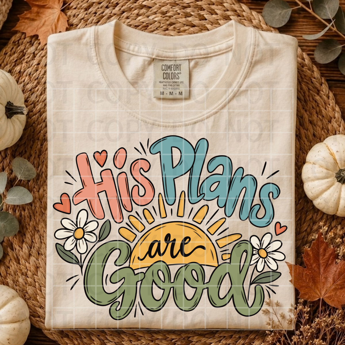 His Plans are Good PNG Digital Download