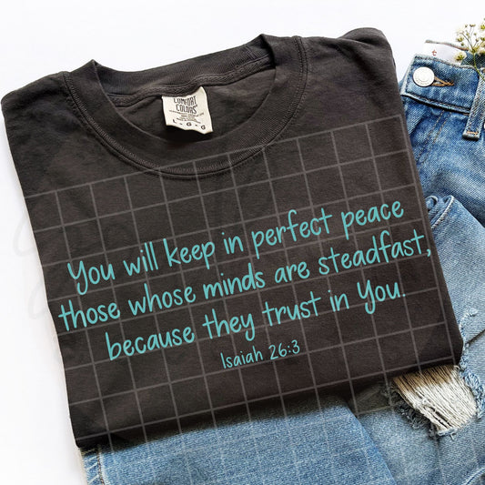 Isaiah 26:3 Perfect Peace PNG Digital Download