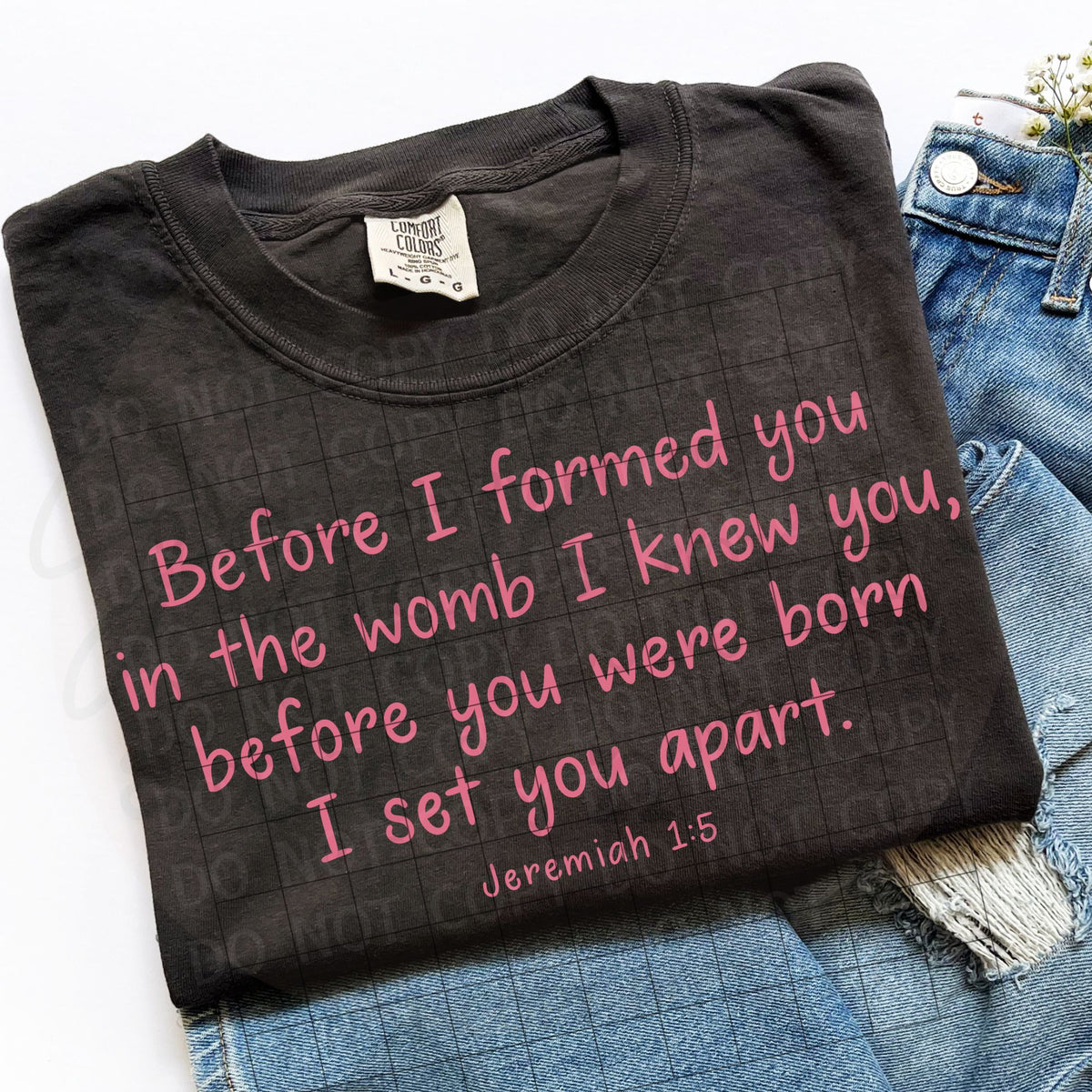 Jeremiah 1:5 Set Apart PNG Digital Download
