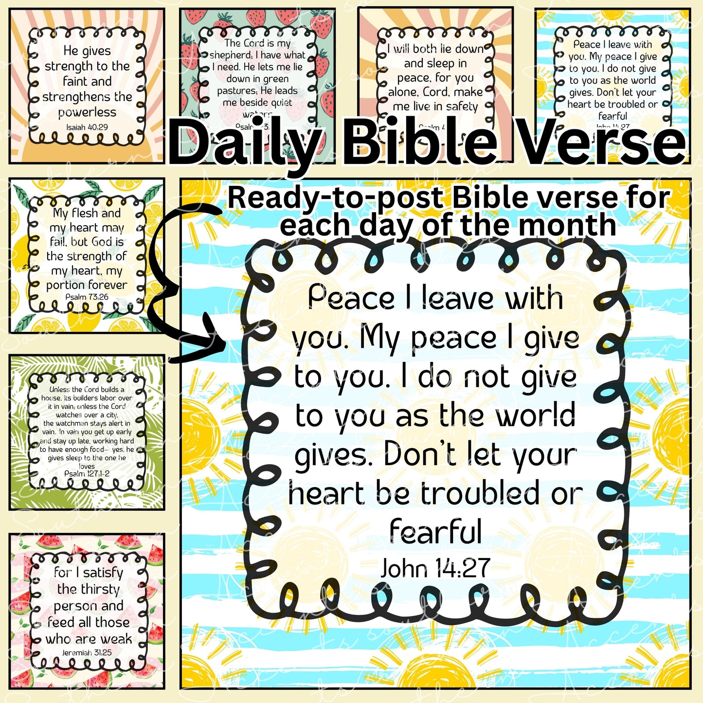 June Daily Bible Verse Bundle