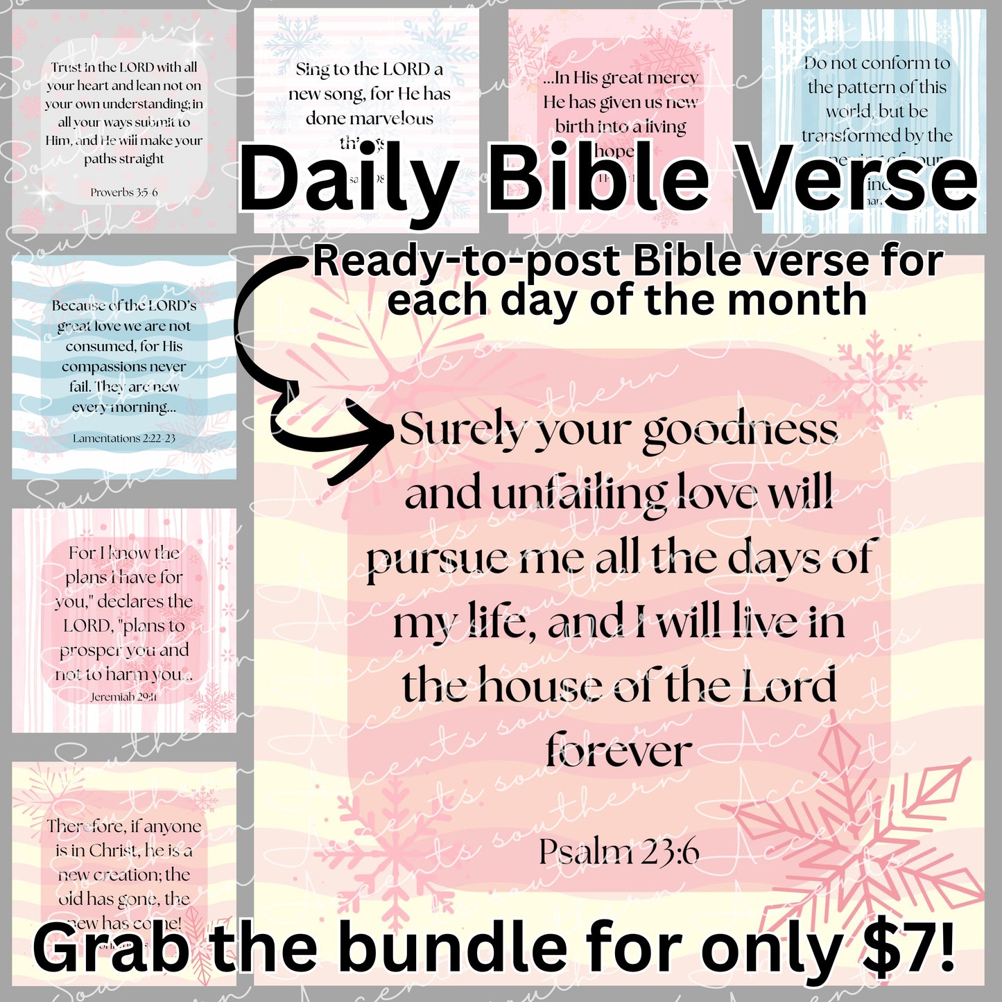 January Daily Bible Verse Bundle