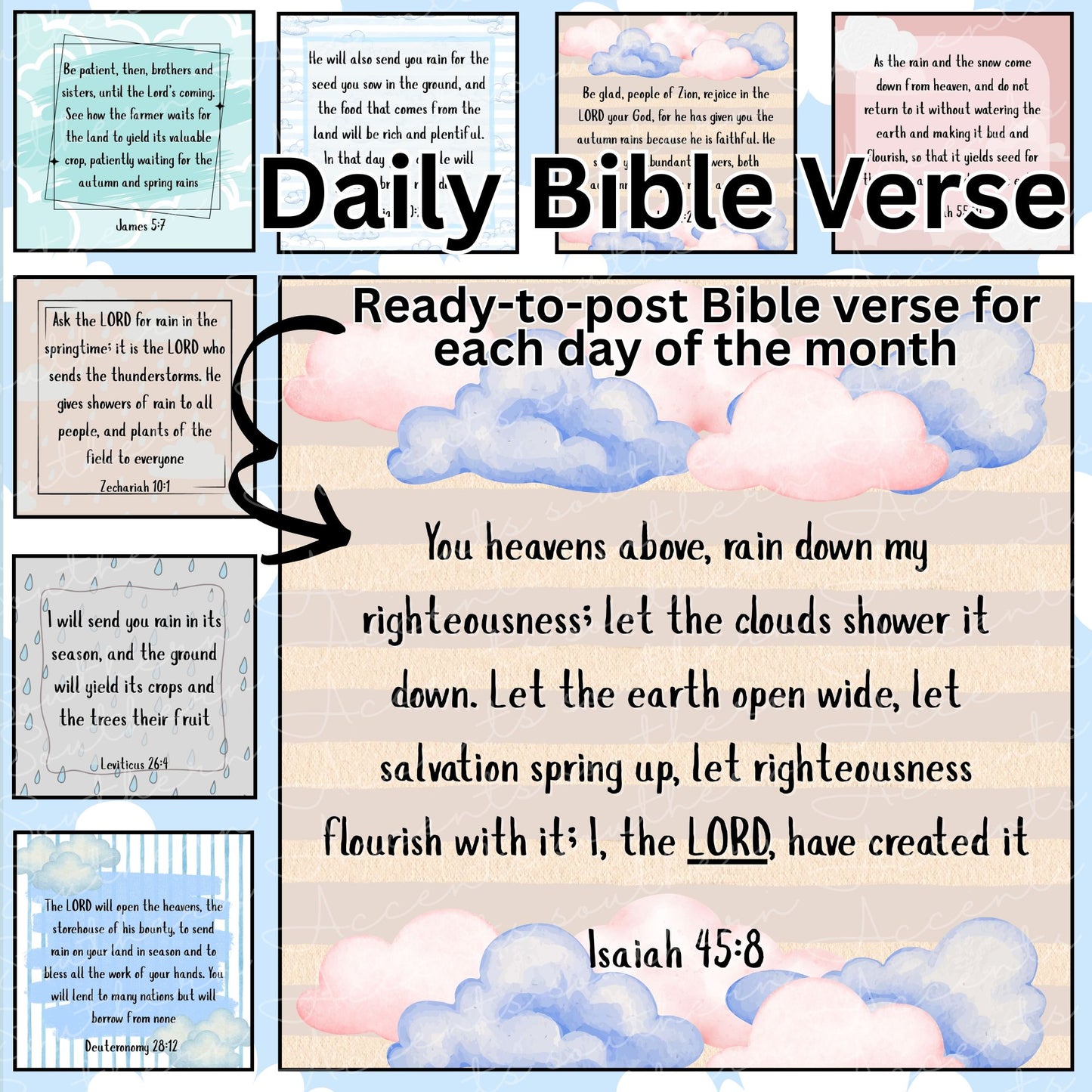 April Daily Bible Verse Bundle