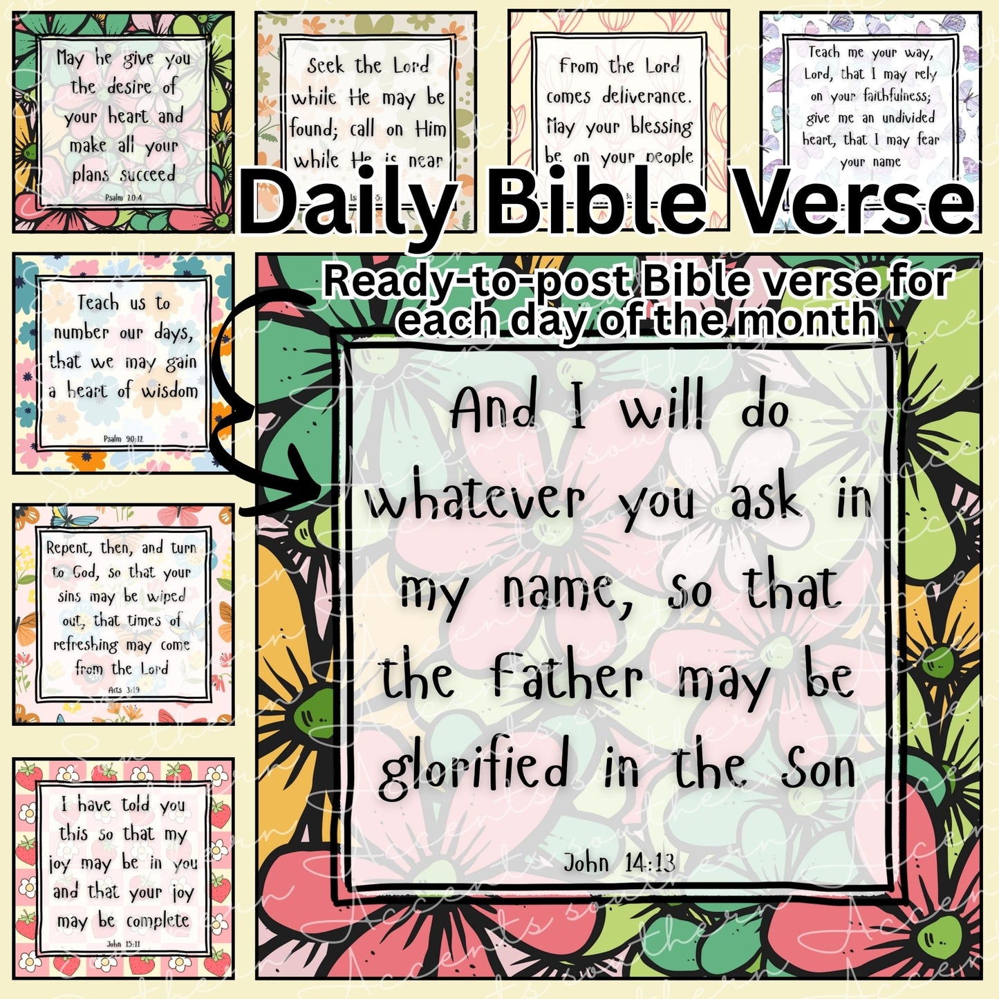 May Daily Bible Verse Bundle