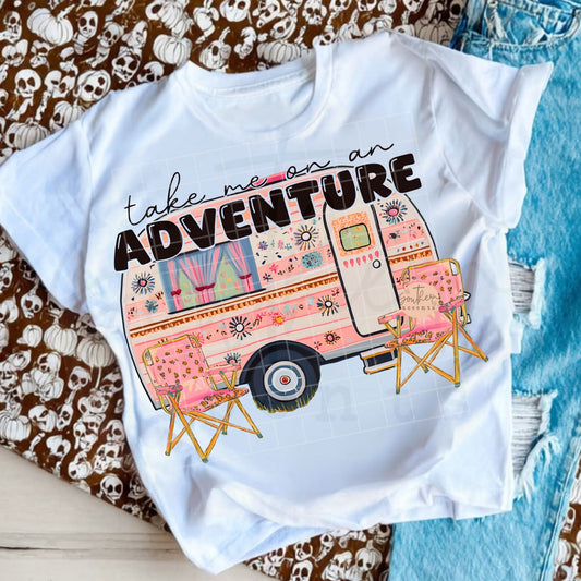 Take Me On an Adventure Camper PNG Digital Download