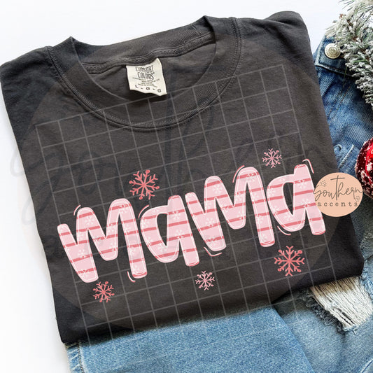 Mama / Mini Winter Snowflake PNG Digital Download