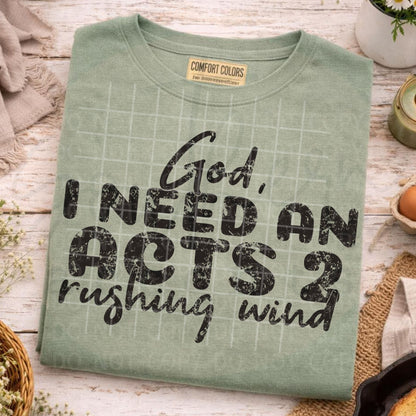 Acts 2 Rushing Wind PNG Digital Download