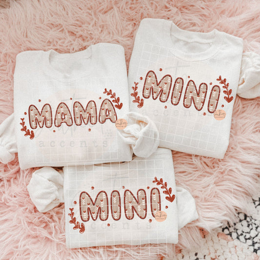 Mama / Mini PNG Digital Download