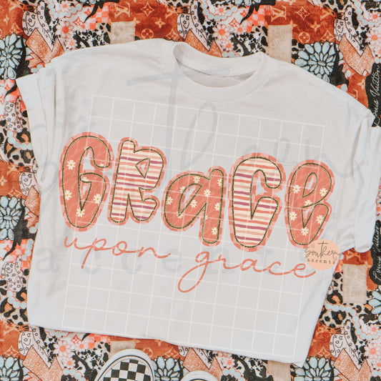 Grace Upon Grace PNG Digital Download