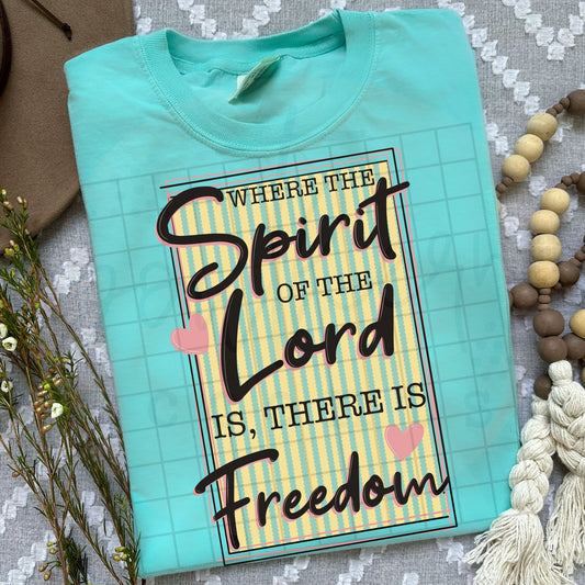 Where the Spirit of the Lord is there is Freedom PNG Digital Download