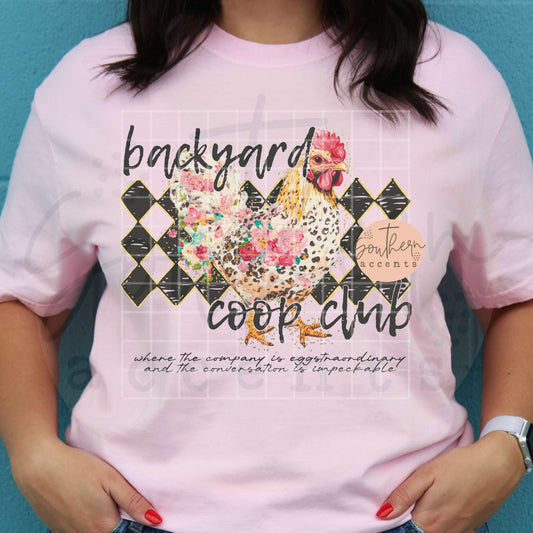 Backyard Coop Club PNG Digital Download