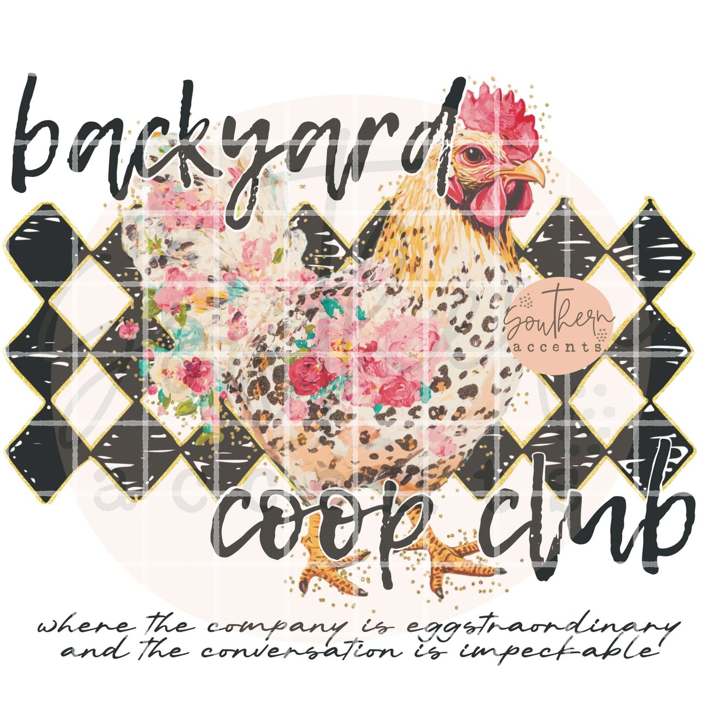 Backyard Coop Club PNG Digital Download