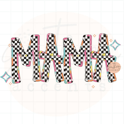 Checkered Mama PNG Digital Download