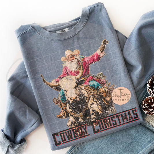 Cowboy Christmas PNG Digital Download