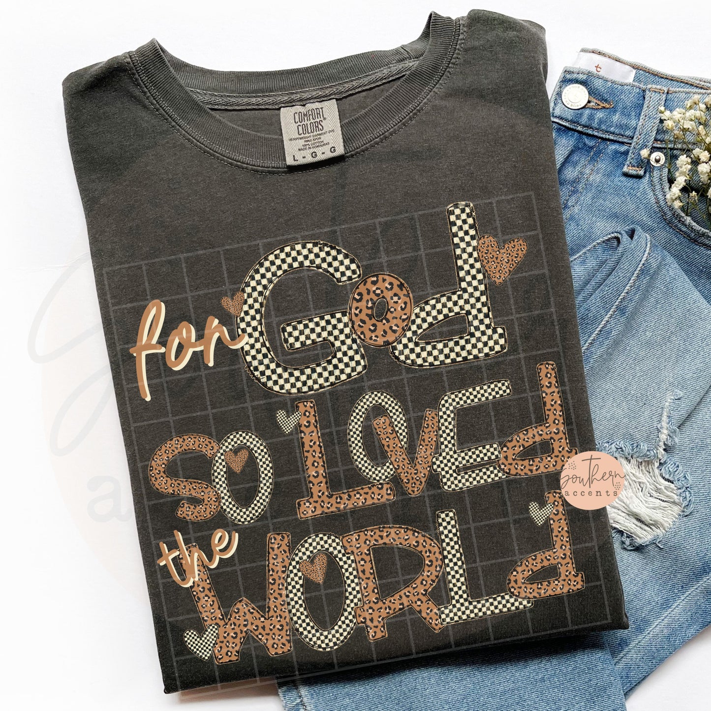 For God So Loved the World PNG Digital Download