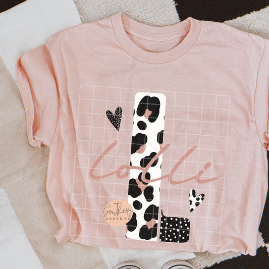 Lolli Leopard Title / Initial PNG Digital Download