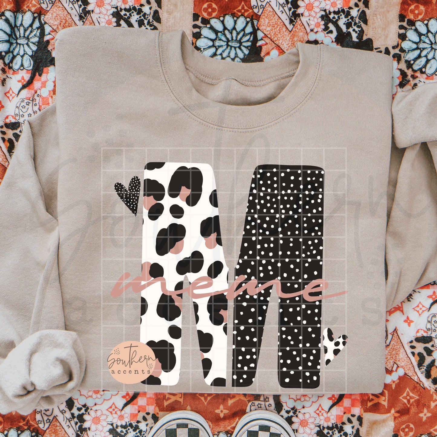 Meme Leopard Title / Initial PNG Digital Download