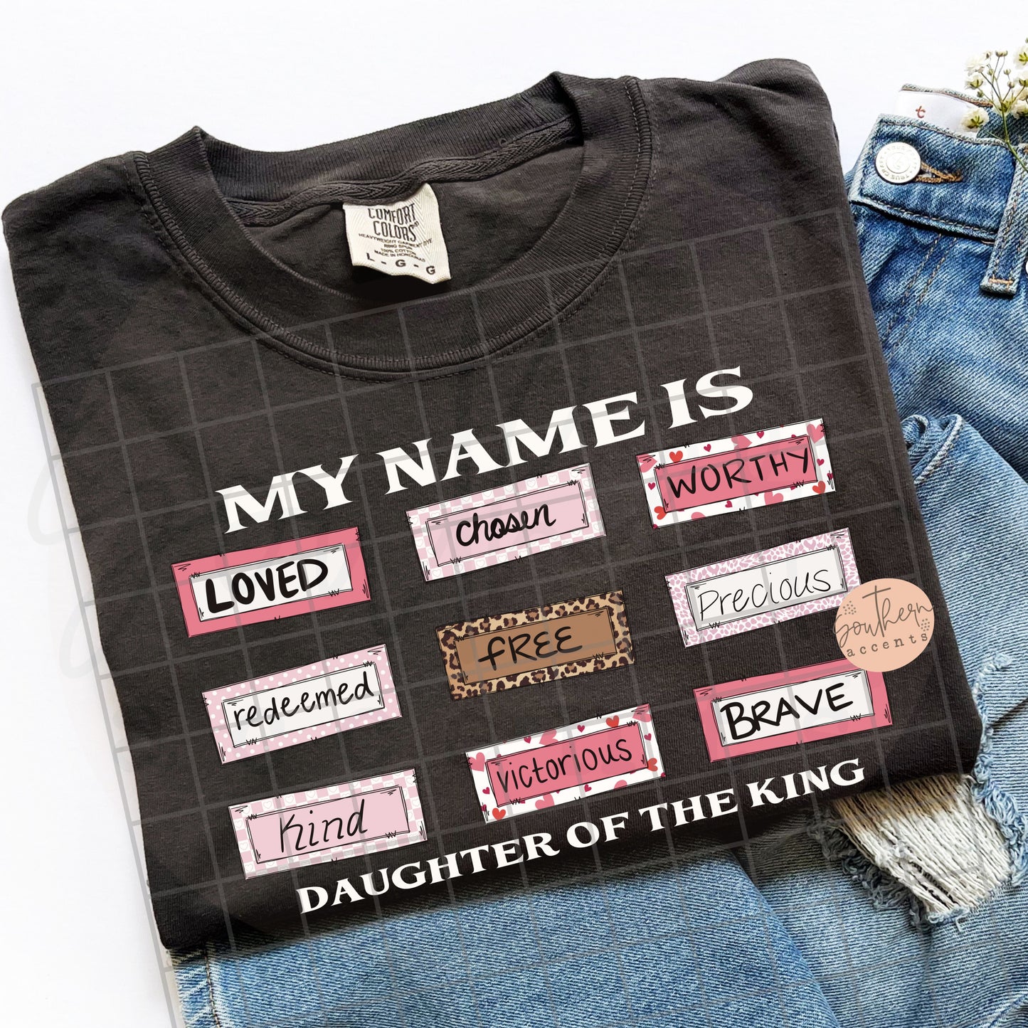 My Name is Daughter of the King PNG Digital Download