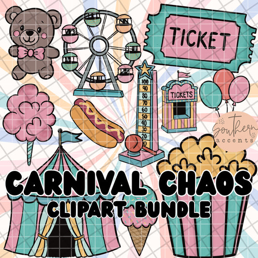 Carnival Chaos Clipart Bundle