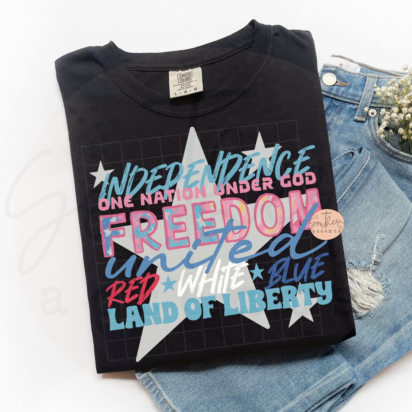 Patriotic Words PNG Digital Download
