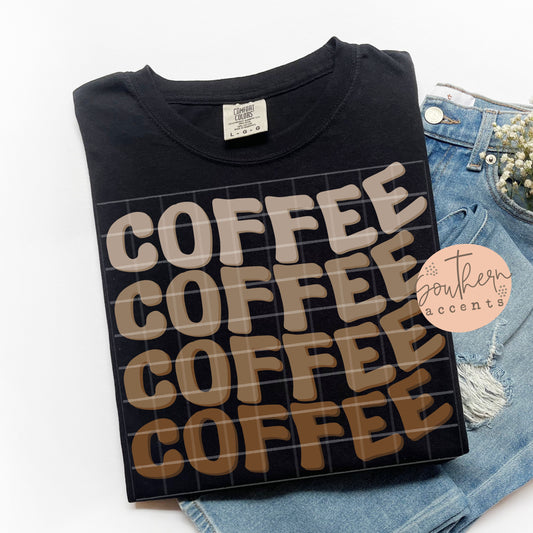 Coffee Stack PNG Digital Download