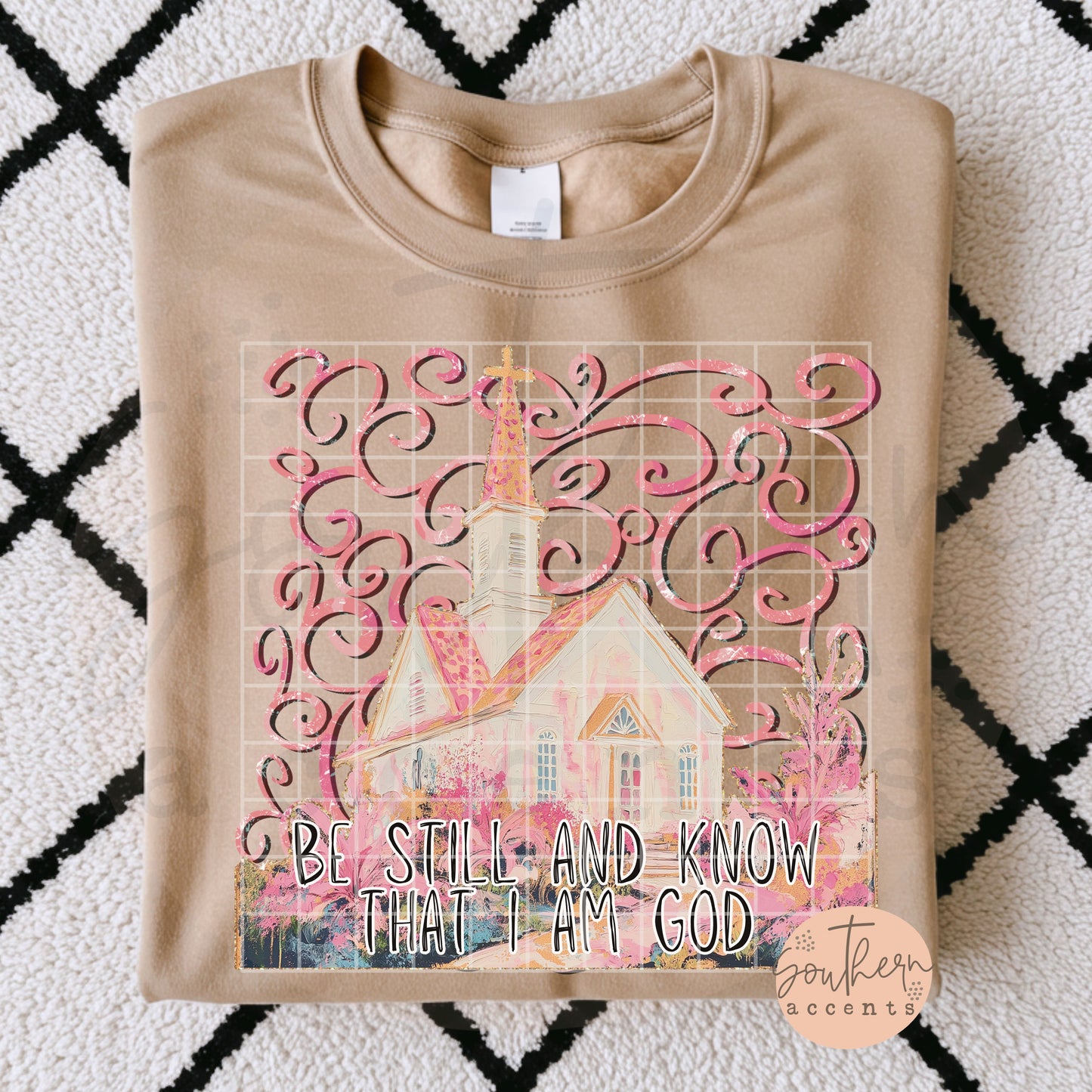 Be Still and Know That I Am God PNG Digital Download