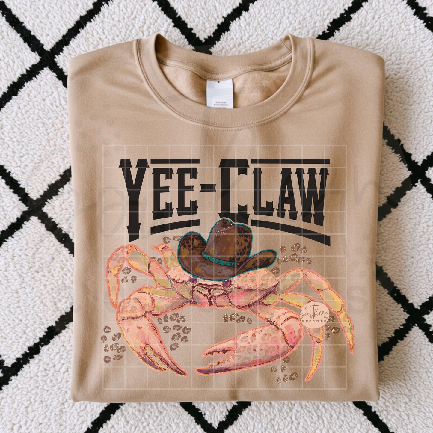 Yee Claw Cowboy Crab PNG Digital Download