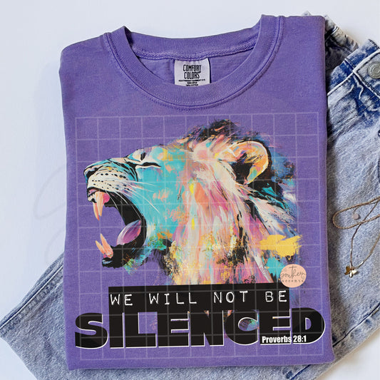 We Will Not Be Silenced Lion PNG Digital Download