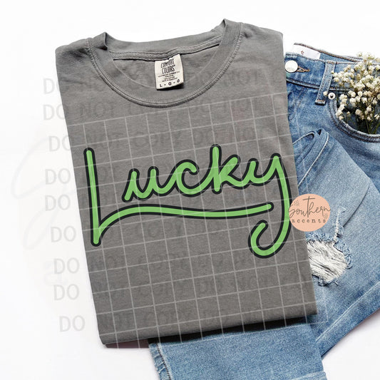 Lucky PNG Digital Download