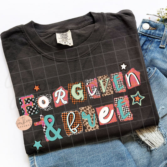 Forgiven and Free PNG Digital Download