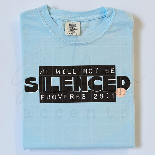 We Will Not Be Silenced PNG Digital Download