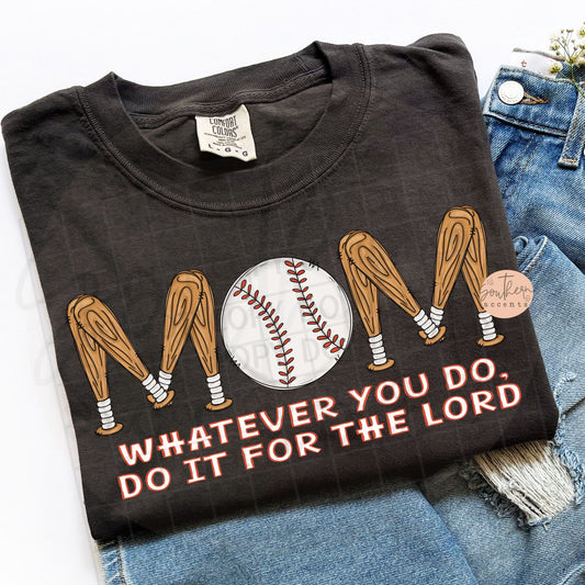Baseball Mom PNG Digital Download