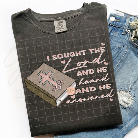 I Sought the Lord PNG Digital Download