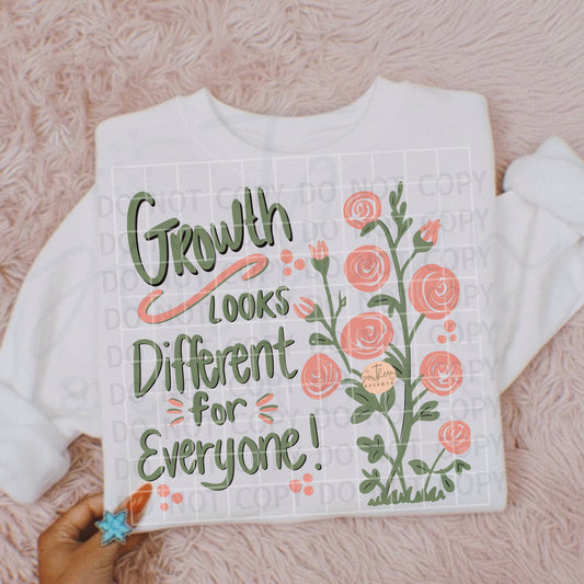 Growth Looks Different PNG Digital Download