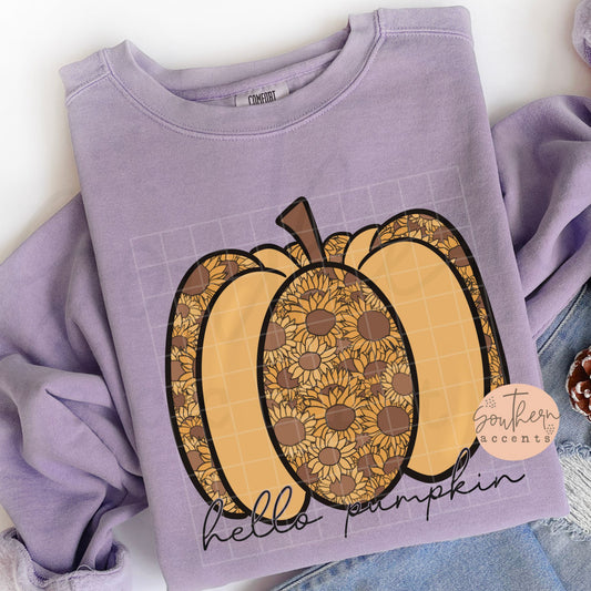 Hello Pumpkin PNG Digital Download