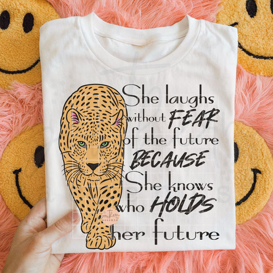 She Laughs Without Fear of the Future PNG Digital Download