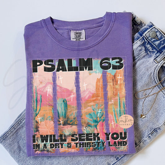 Psalm 63 PNG Digital Download