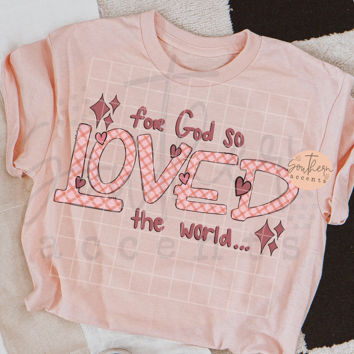 For God So Loved the World PNG Digital Download