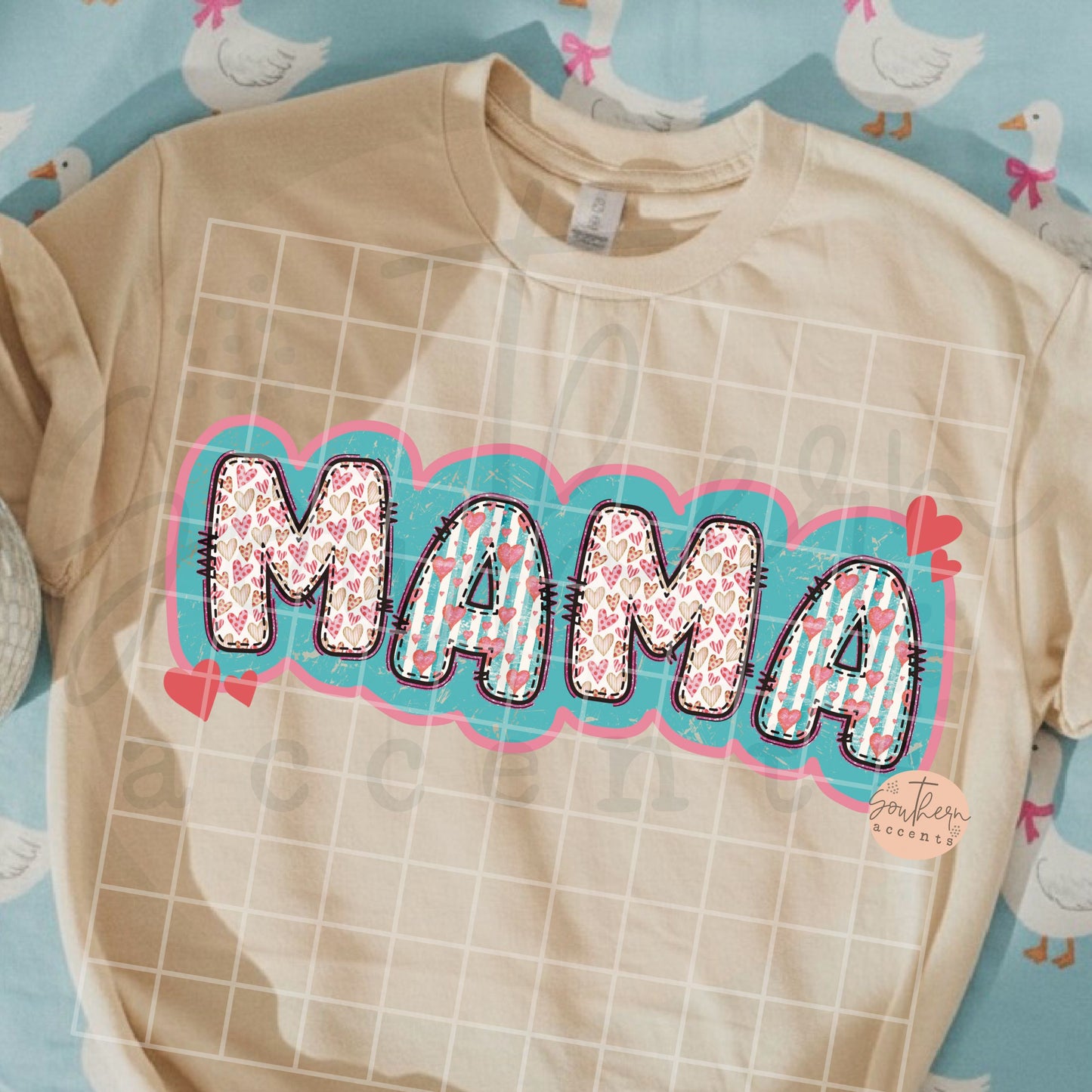 Mama Hearts BUNDLE PNG Digital Download