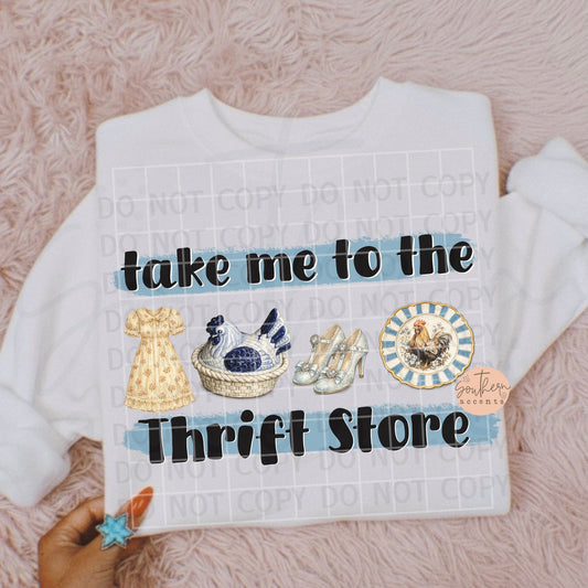 Take Me to the Thrift Store PNG Digital Download