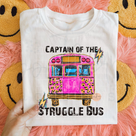 Captain of the Struggle Bus PNG Digital Download