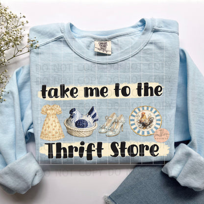 Take Me to the Thrift Store PNG Digital Download