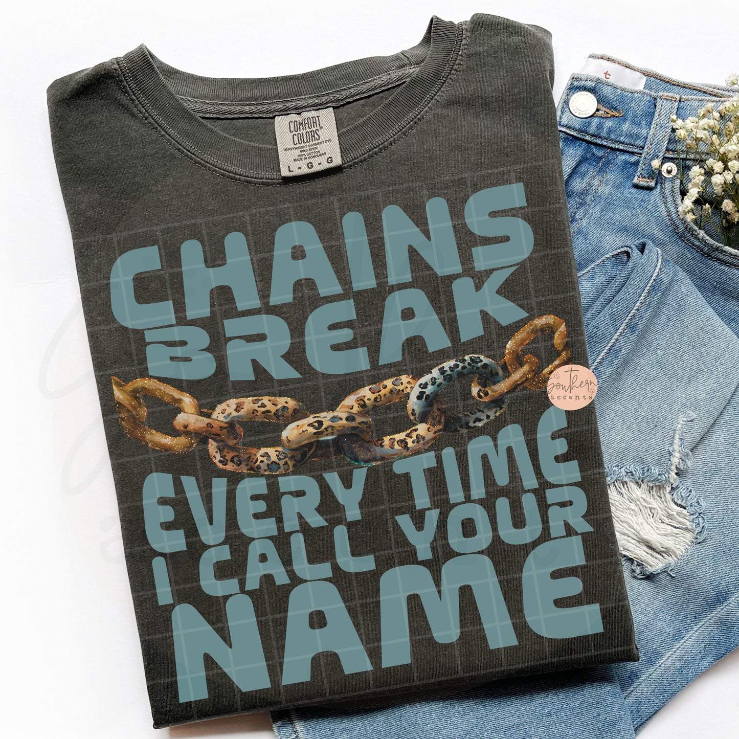 Chains Break *Both Colors Included* PNG Digital Download