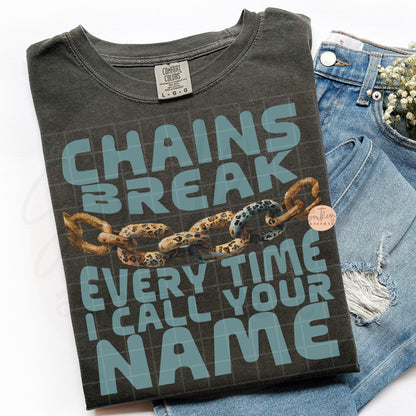 Chains Break *Both Colors Included* PNG Digital Download